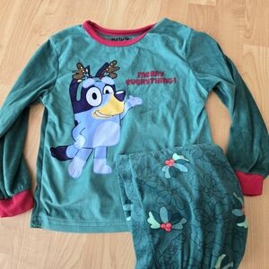Bluey Christmas Pajama Set
